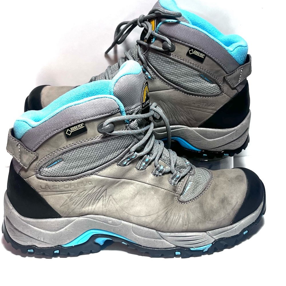 La Sportiva Gray and Blue Outdoor Boots